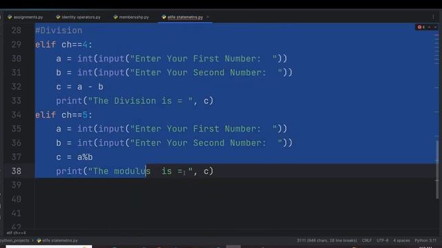 How to Make Calculator in Python Using Conditional Statements|| In Pashto Language (Class 27) смотреть онлайн