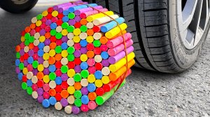 Машина Давит Предметы под Колесом АСМР МАШИНА