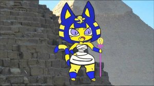 желтая Египетской кошке Анках  Zone Ankha Egyptian cat Anka