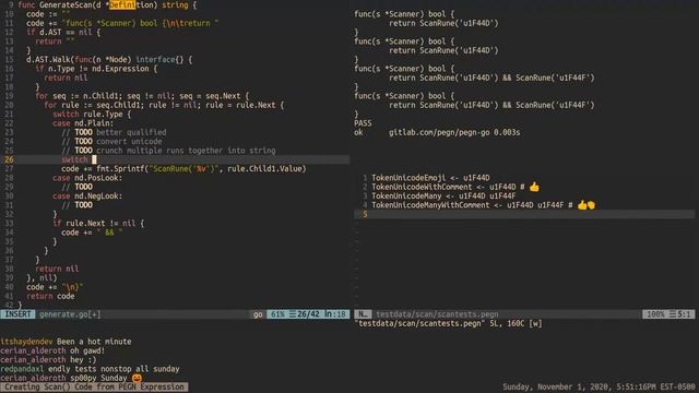 Creating Scan() Code from PEGN Expression (pegn.dev) #golang #programming #coding #livestream смотреть онлайн