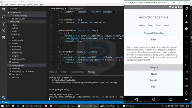 React Native - How to make Collapsible android and IOS смотреть онлайн