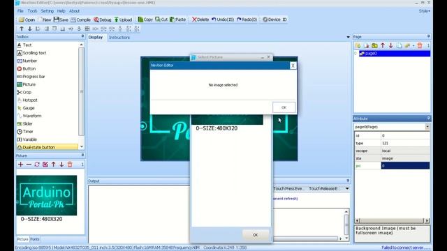 Nextion Editor урок 1. Скачиваем и первый пример прошивки hmi. Дисплей Nextion для Ardiono проекто смотреть онлайн