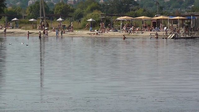 Славянск. Донецкая область.Славянский курорт. Солёное озеро Вейсовое. Грязелечебница. 31.08.2014г. смотреть онлайн