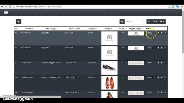 Admin Side Demo Shopping Cart in PHP, jQuery and HTML5 смотреть онлайн