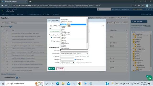 Tutorial #10| import test cases into Testrail using CSV | Bulk Upload TC in Testrail | RahulQALabs смотреть онлайн
