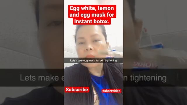 Egg face mask for instant botox. смотреть онлайн