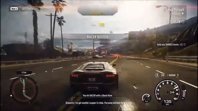 Need For Speed Rivals Lamborghini Aventador Police Car Pursuit PC Gameplay Maxed Out смотреть онлайн