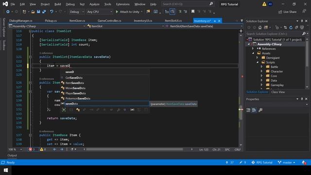 Make A Game Like Pokemon in Unity | #66 - Saving Items смотреть онлайн