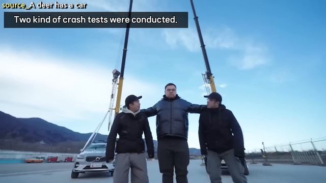 24. XC60 vs X3 crash test focus on A-pillar strength смотреть онлайн