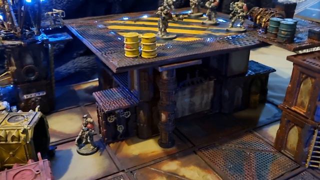 Necromunda landing pad for Zone Mortalis, Kill Team or Warhammer 40k. terrain mdf diy. смотреть онлайн