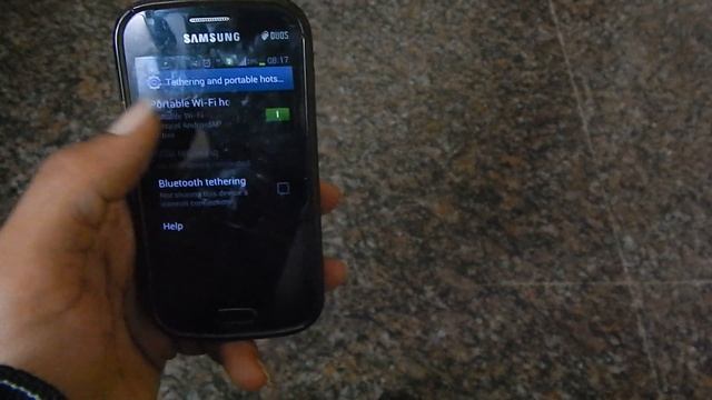 Samsung Galaxy S Duos as WiFi Hotspot смотреть онлайн