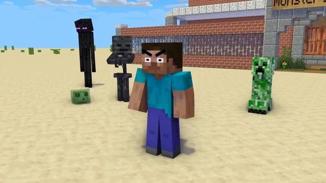 Monster School : STICK WAR LEGACY CHALLENGE | The Bad King is Attacking - Minecraft Animation смотреть онлайн