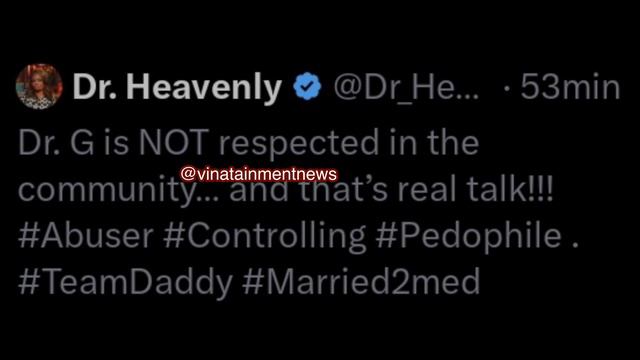 Sue Her:This Is Disgusting Heavenly Hits A New Low With Lateasha Call Her Husband Dr.G A “Ped*phile смотреть онлайн