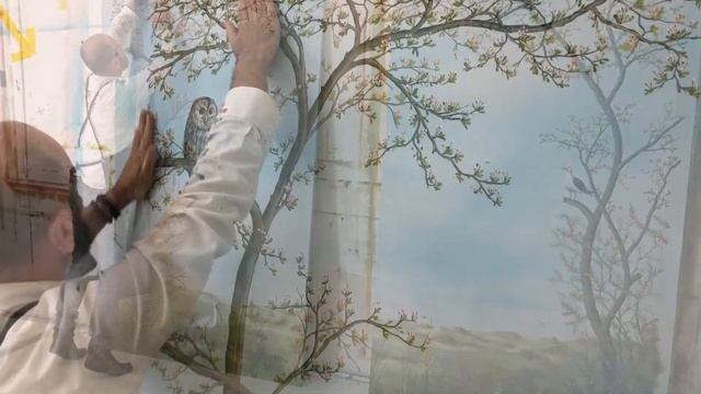 Snijder&CO Hand painted wallpaper "Meijendel" смотреть онлайн