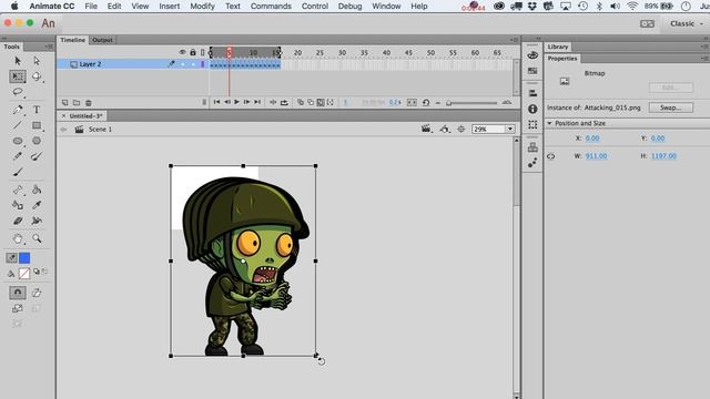 How to import an image sequence, change all frames, then export it in Adobe Animate or Adobe Flash смотреть онлайн