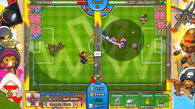 MOST NOOB STRATEGY EVER!!! Bloons TD Battles смотреть онлайн