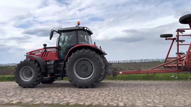 💥Трактор Massey Ferguson 7724s з культиватором КПС-8 «Восход» смотреть онлайн
