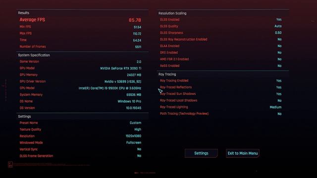 Cyberpunk 2077 Phantom Liberty - RTX Path Tracing Benchmark смотреть онлайн