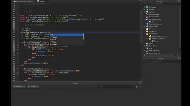 How To Make A Disable & Enable Gui's Button In ROBLOX Studio Tutorial смотреть онлайн