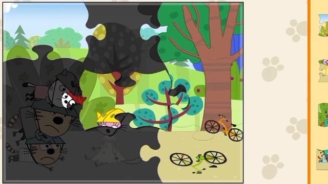 Пазлы-Три Кота новая игра для детей #трикота #пазлы.mp4 смотреть онлайн