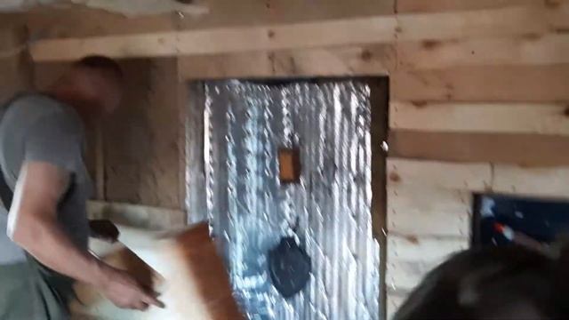 Пристраиваем летнюю кухню к саманной бане . Часть 2. смотреть онлайн