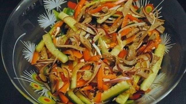 Китайский салат с языком. смотреть онлайн