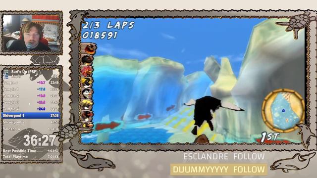 Surf's Up (PSP) Any% 1:03:50 [Former WR]