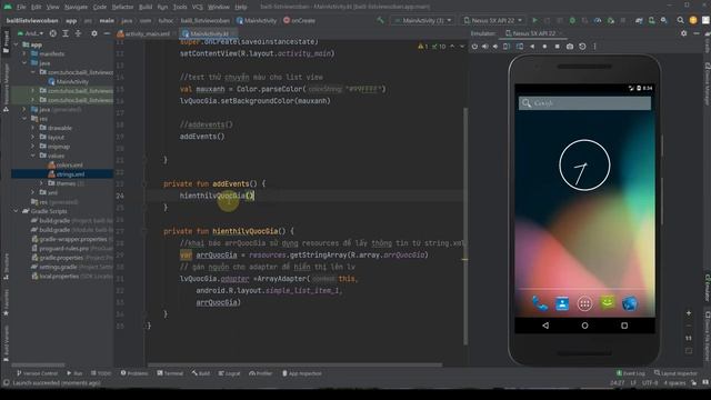 8.1 Androidstudio kotlin - ListView kotlin basic - quick and easy - tuhoc.cc смотреть онлайн