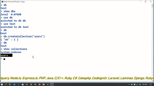 MongoDB Part-02 | Create & Select Database | Drop Database | Create Collections | MongoDB Tutorial смотреть онлайн