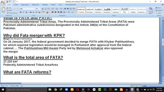 What is FATA ? Merger | Its Main Points You Should Know | Earth Of knowledge By Zeeshan Ali смотреть онлайн