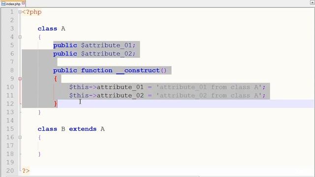 PHP OOP 368 Overriding Class Attributes Part 1 смотреть онлайн