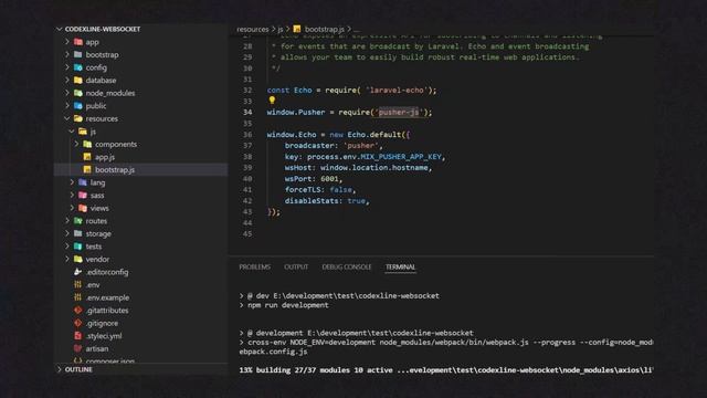 لارافيل Websocket المفيد في كلمتين смотреть онлайн