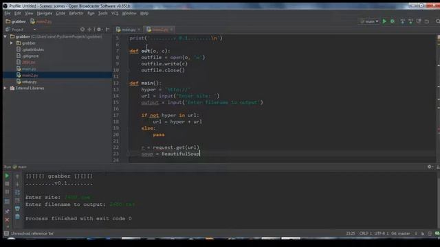 Python grabber Project смотреть онлайн