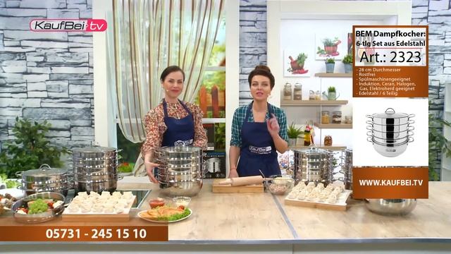 BEM Dampfkocher: 6-tlg Set aus Edelstahl | Russische Mantowarka mit Dampfeinsatz russisch смотреть онлайн