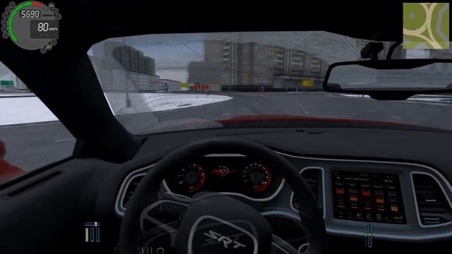 РАЗДАЛ БОКОМ на Dodge Challenger | City Car Driving смотреть онлайн