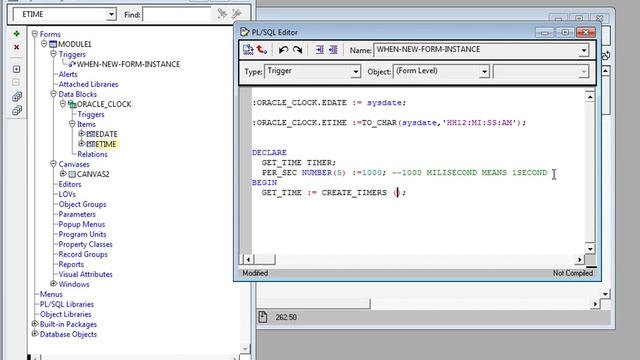 How to get digital clock at runtime in oracle forms смотреть онлайн