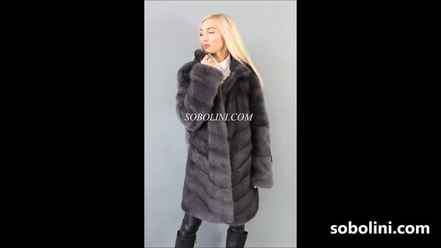 Превосходная шубка из меха канадской норки в длине 85см смотреть онлайн