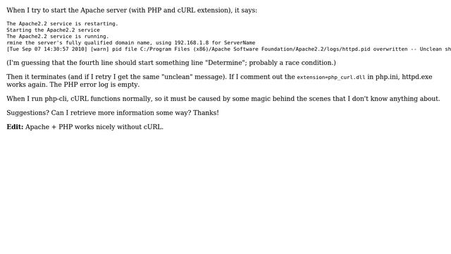 DevOps & SysAdmins: Apache 2.2 + PHP 5.3.2 + cURL not working (2 Solutions!!) смотреть онлайн