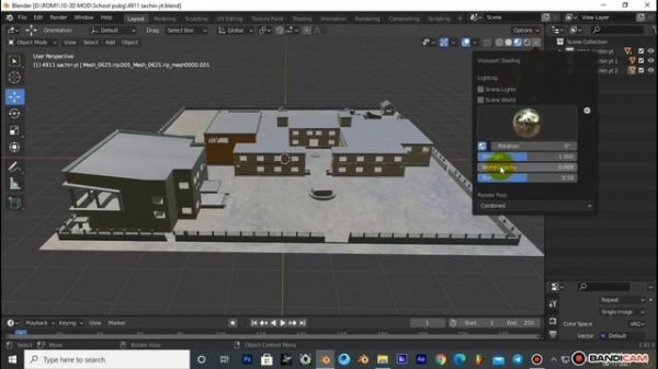 School pubg 3d models prisma3d Blender fbx obj prisma free download
