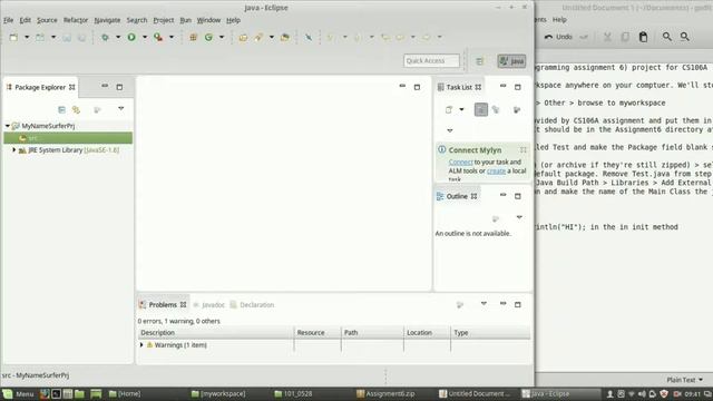 CS106A project setup in eclipse with acm.jar library смотреть онлайн