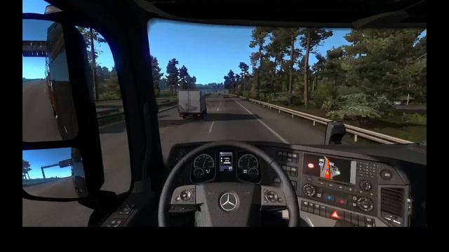 MercedesBenz New Actros - Cars 7,2T - Euro Truck Simulator2 - LogitechG29 смотреть онлайн