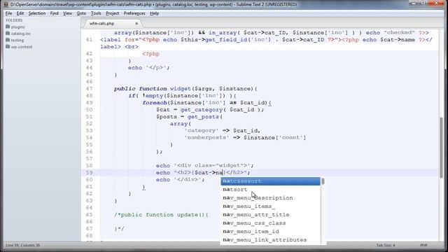 Создаем виджет на WordPress с нуля. Избранные рубрики. Урок 3. (Андрей Кудлай - WebForMySelf) смотреть онлайн