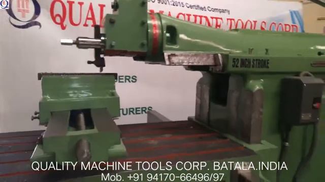 QMTC SHAPING MACHINE 52 INCH STROKE ALL GEARED | +91 9417066497 & 96 смотреть онлайн