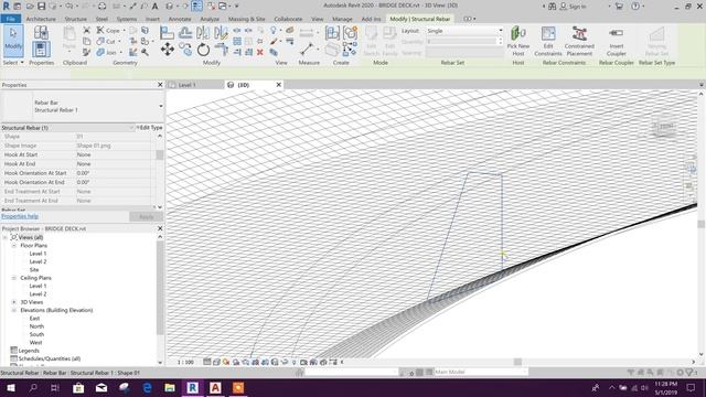 Curved Bridge Deck Detailing in Revit смотреть онлайн