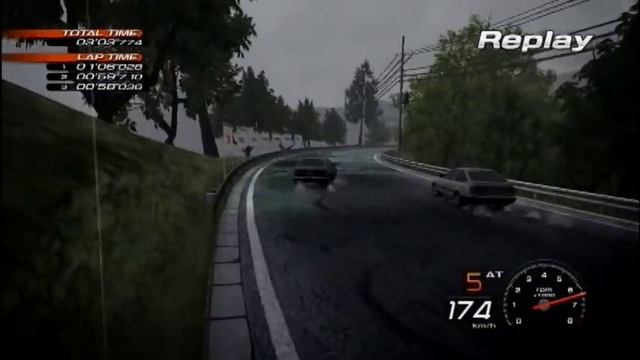 Initial D Extreme Stage (PS3) - 01- Itsuki Takeuchi vs. Hatrix - replay смотреть онлайн