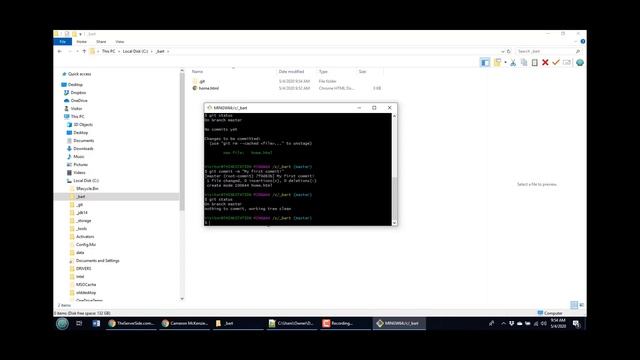 git status command example смотреть онлайн