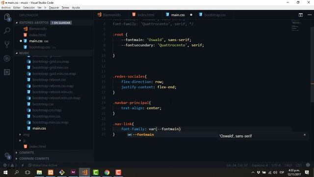 Bootstrap 4 - La Guía Definitiva - Reto 1: Variables CSS y Google Fonts смотреть онлайн