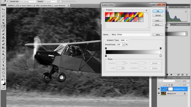 Adobe Photoshop CS5 - Tutorial Converting a colour image to black and white. смотреть онлайн