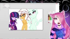 ?MLP Equstria Girls SpeedPaint The New Dazllings So What Who Cares?