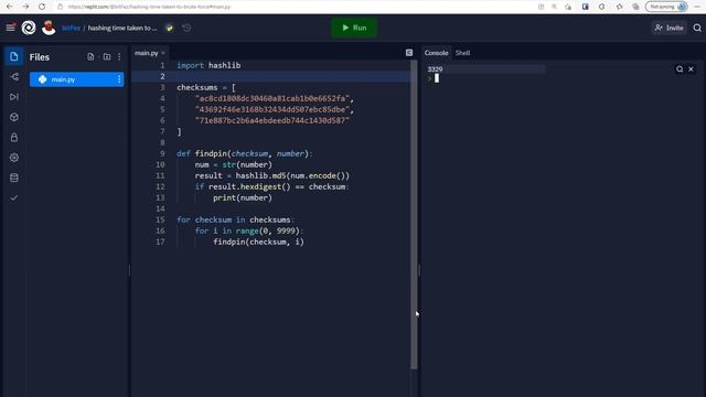 bruteforce hacking of an MD5 checksum смотреть онлайн